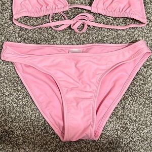 Pink bikini bottoms